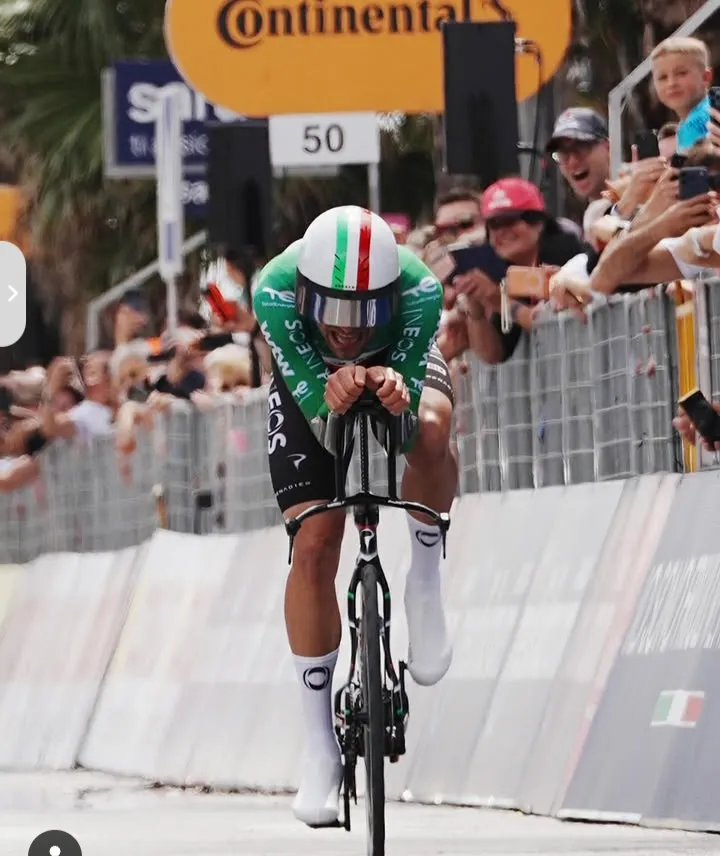 GIRO. Victoria de Ganna en la CRI y Vingegaard acorta distancias - Fondo