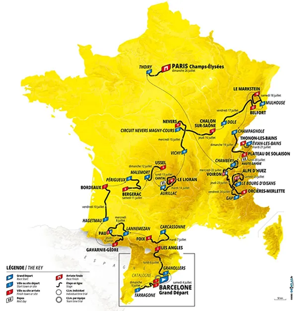 TOUR DE FRANCIA arranca con una contra reloj por equipos - Fondo