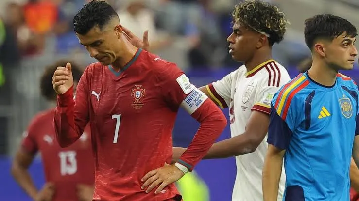 ESPAÑA con lo justo saca de la vía a Portugal y Cristiano - Fondo